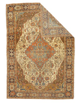 Fine Antique Mohtasham Kashan Rug 4' 7" x 6' 5"