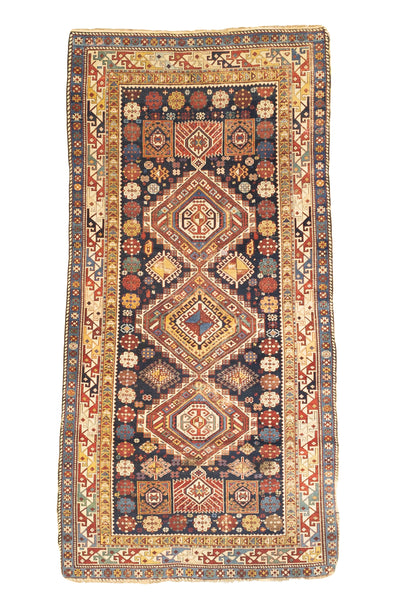Antique Caucasian Shirvan Rug 4'  x 7' 11''