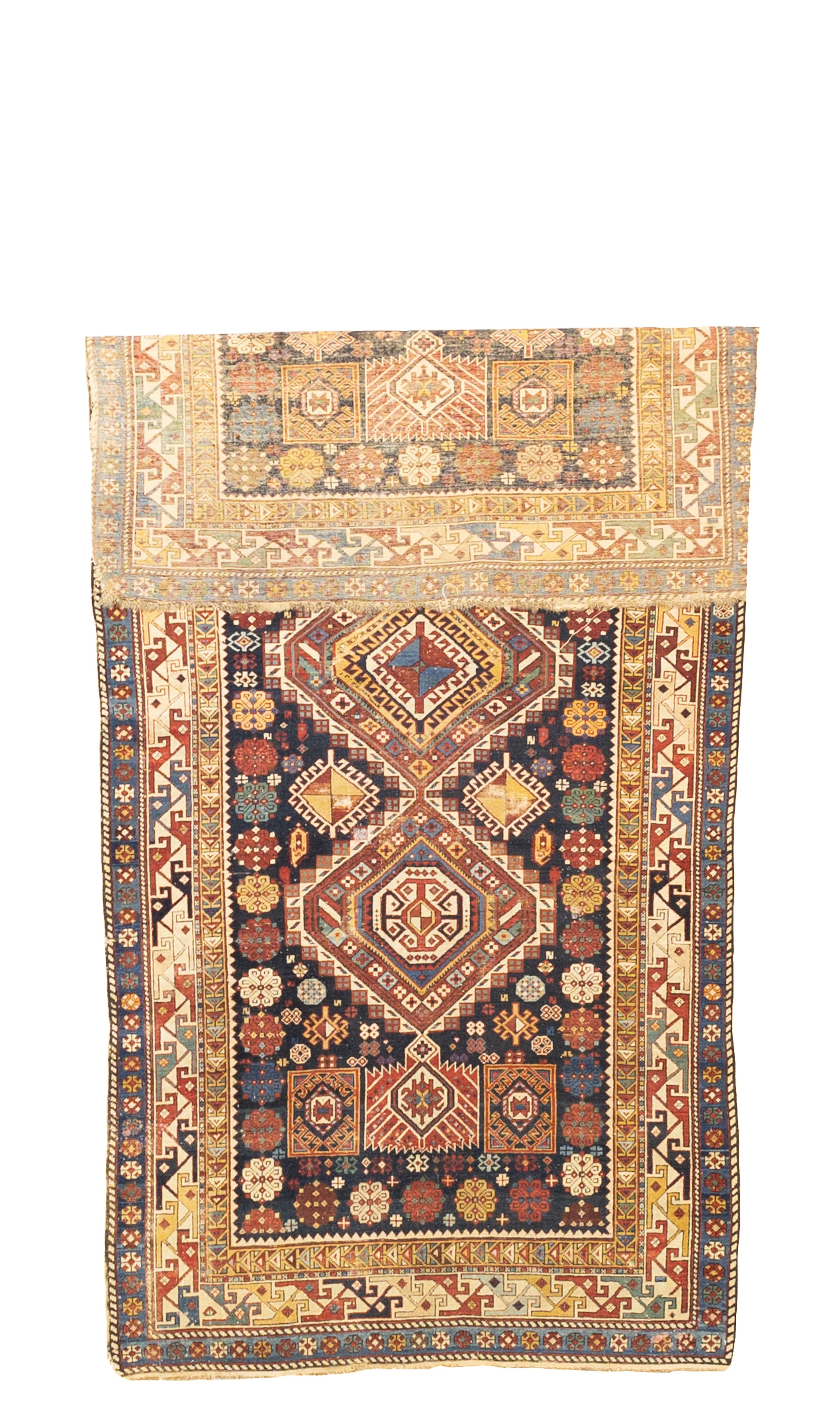 Antique Caucasian Shirvan Rug 4'  x 7' 11''