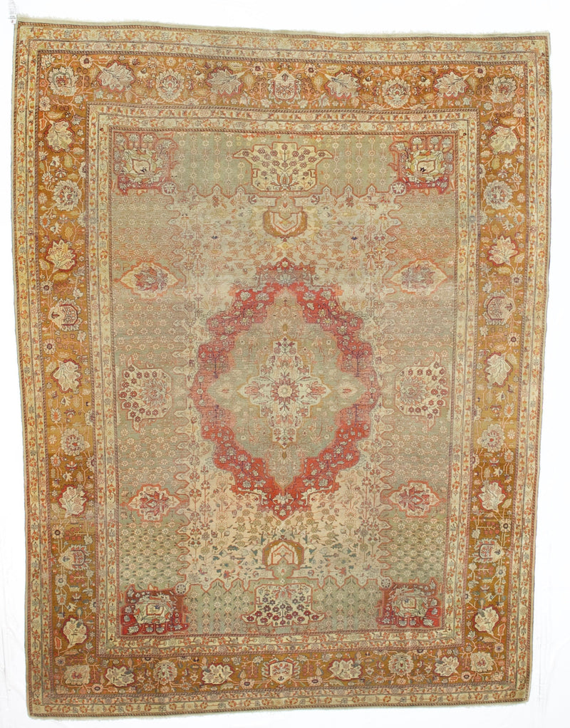 Antique  Mohtasham Kashan Rug 7' 7'' x 10' 0