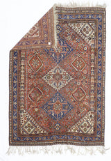 Antique Persian Qashqai Rug 5' 10'' x 8' 4''
