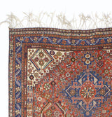 Antique Persian Qashqai Rug 5' 10'' x 8' 4''