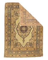 Fine Antique Haji Jalili Tabriz Wool Rug 4' 0" x 5' 9''