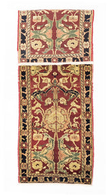 Fine Vintage Indian Agra Short Wool Runner 2' 0" x 6' 11''