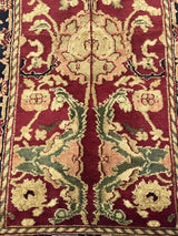 Fine Vintage Indian Agra Short Wool Runner 2' 0" x 6' 11''