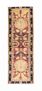 Fine Vintage Indian Agra Short Wool Runner 1' 9'' x 5' 5''