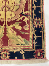 Fine Vintage Indian Agra Short Wool Runner 1' 9'' x 5' 5''