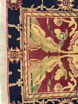 Fine Vintage Indian Agra Short Wool Runner 1' 9'' x 5' 5''