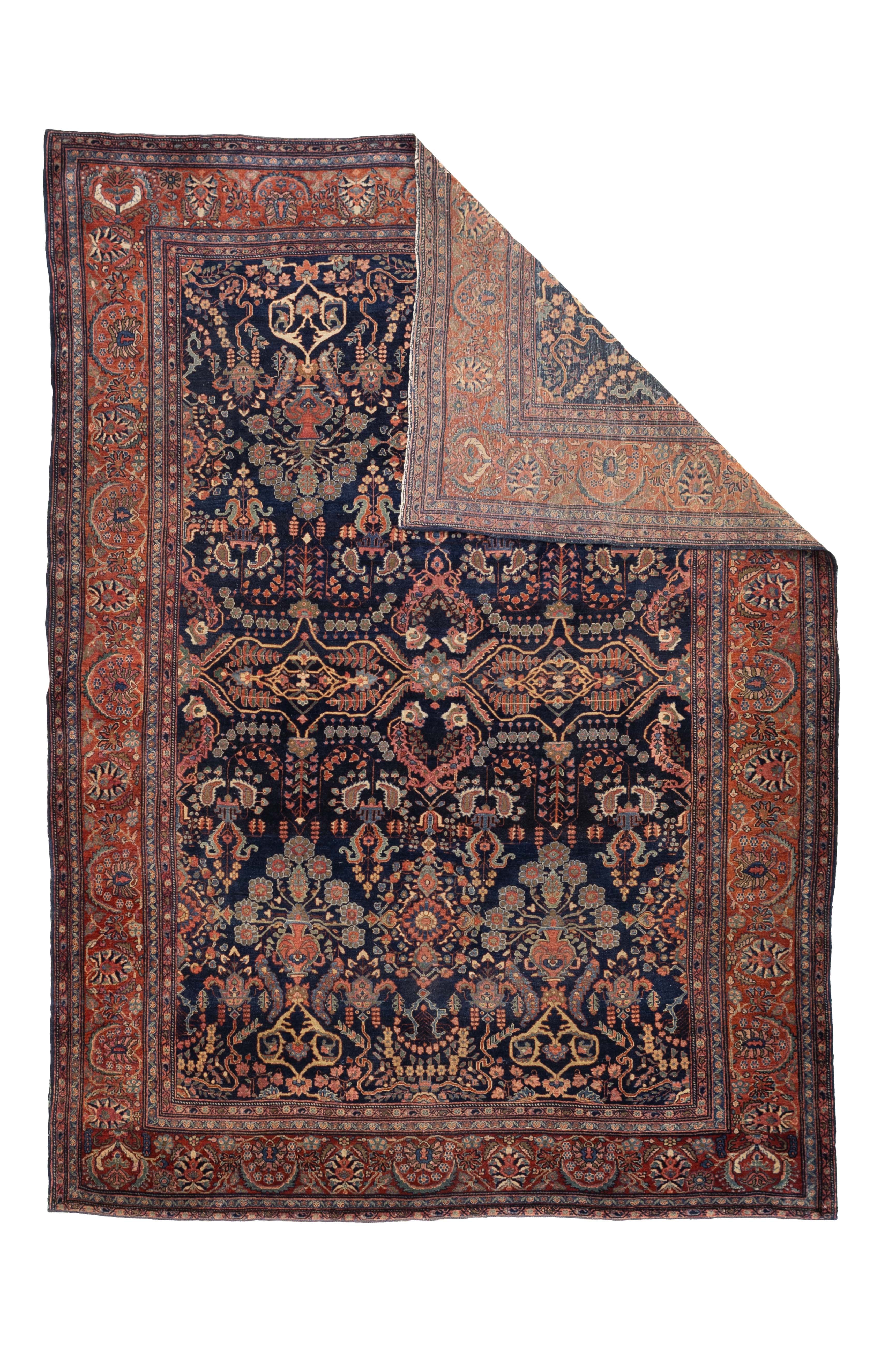 Antique  Farahan Sarouk Rug 8' 10" x 12' 2"