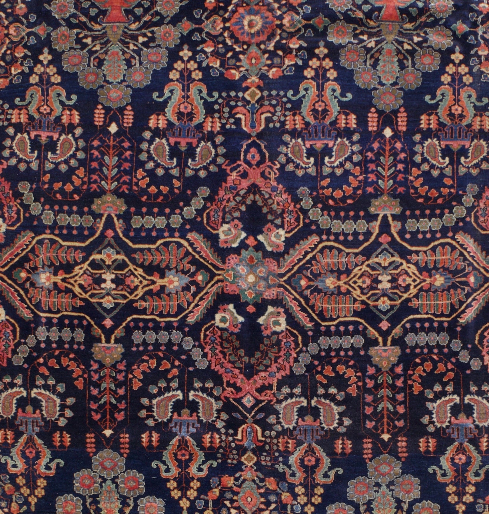 Antique  Farahan Sarouk Rug 8' 10" x 12' 2"