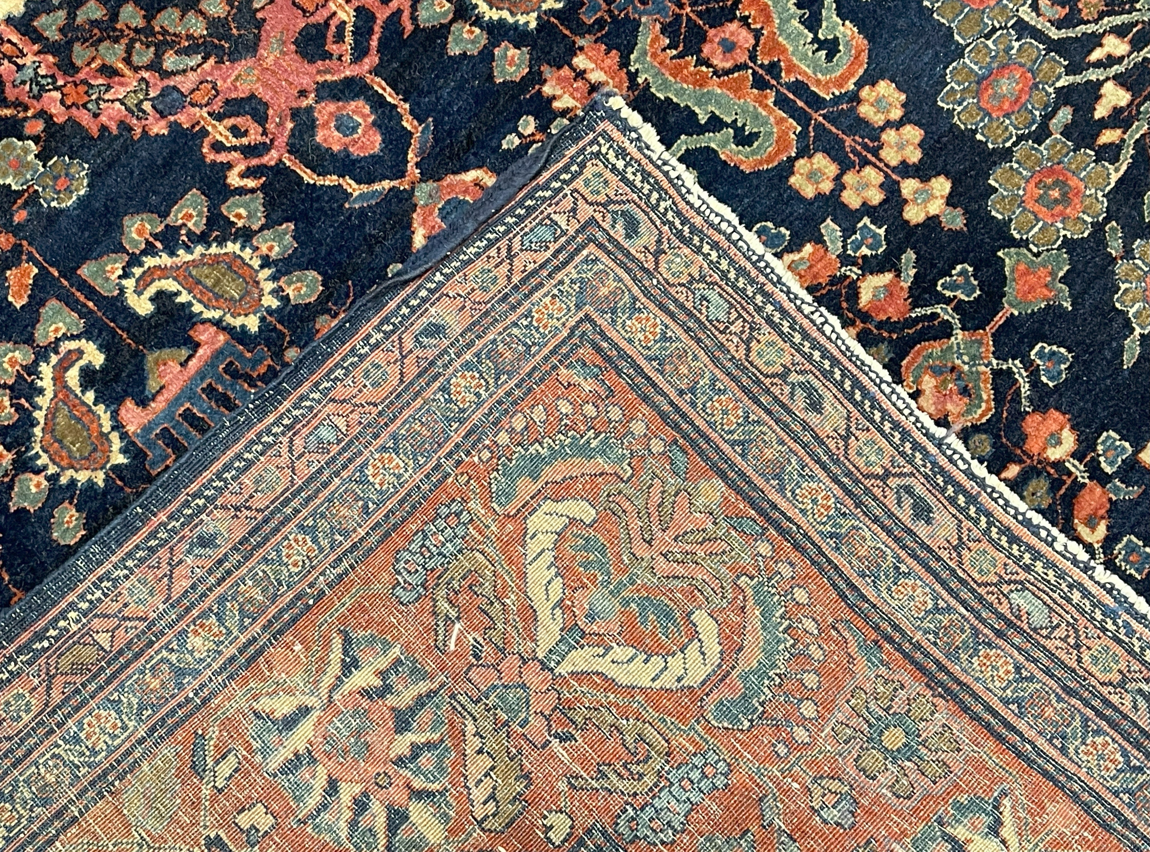 Antique  Farahan Sarouk Rug 8' 10" x 12' 2"