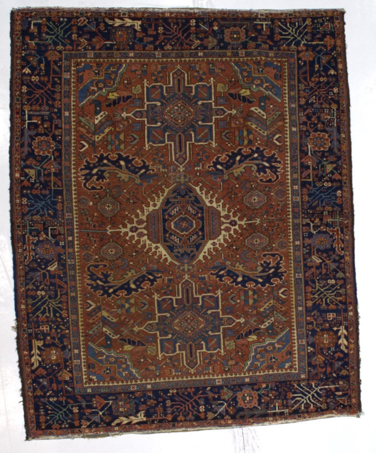 Antique  Heriz Rug 4'10" x 6' 2"
