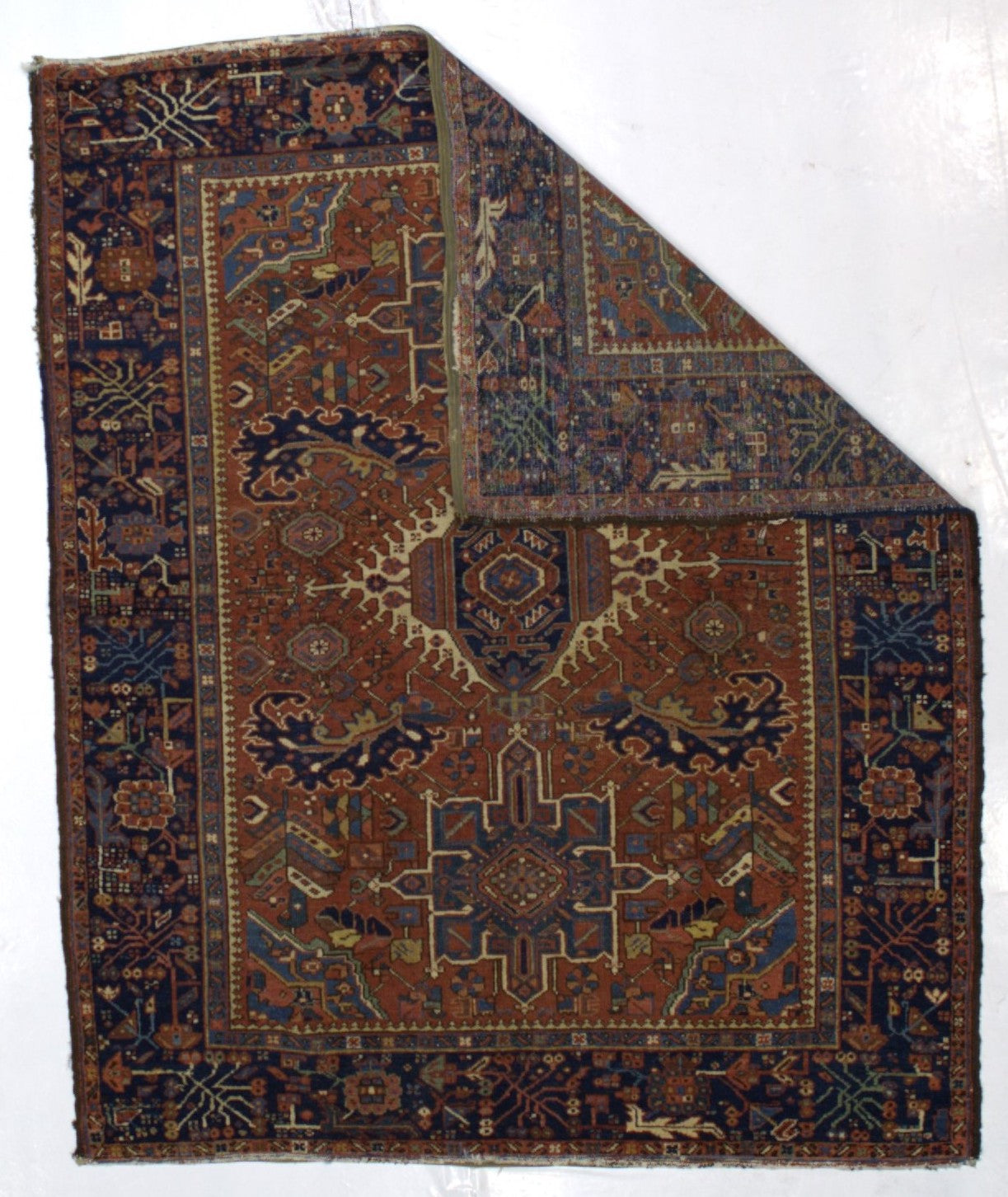 Antique  Heriz Rug 4'10" x 6' 2"