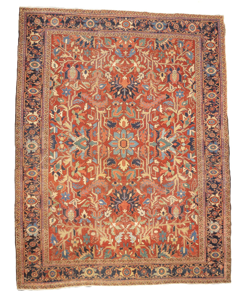 Antique  Heriz Rug 9'8'' x 12'5''