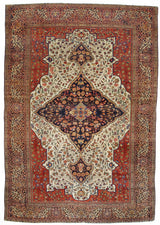 Antique  Farahan Sarouk Rug 6' 9'' x 9' 10''