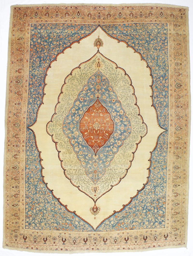 Antique  Haji Jailli Tabriz Rug 8' 7