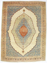Antique  Haji Jailli Tabriz Rug 8' 7" x 11' 8"