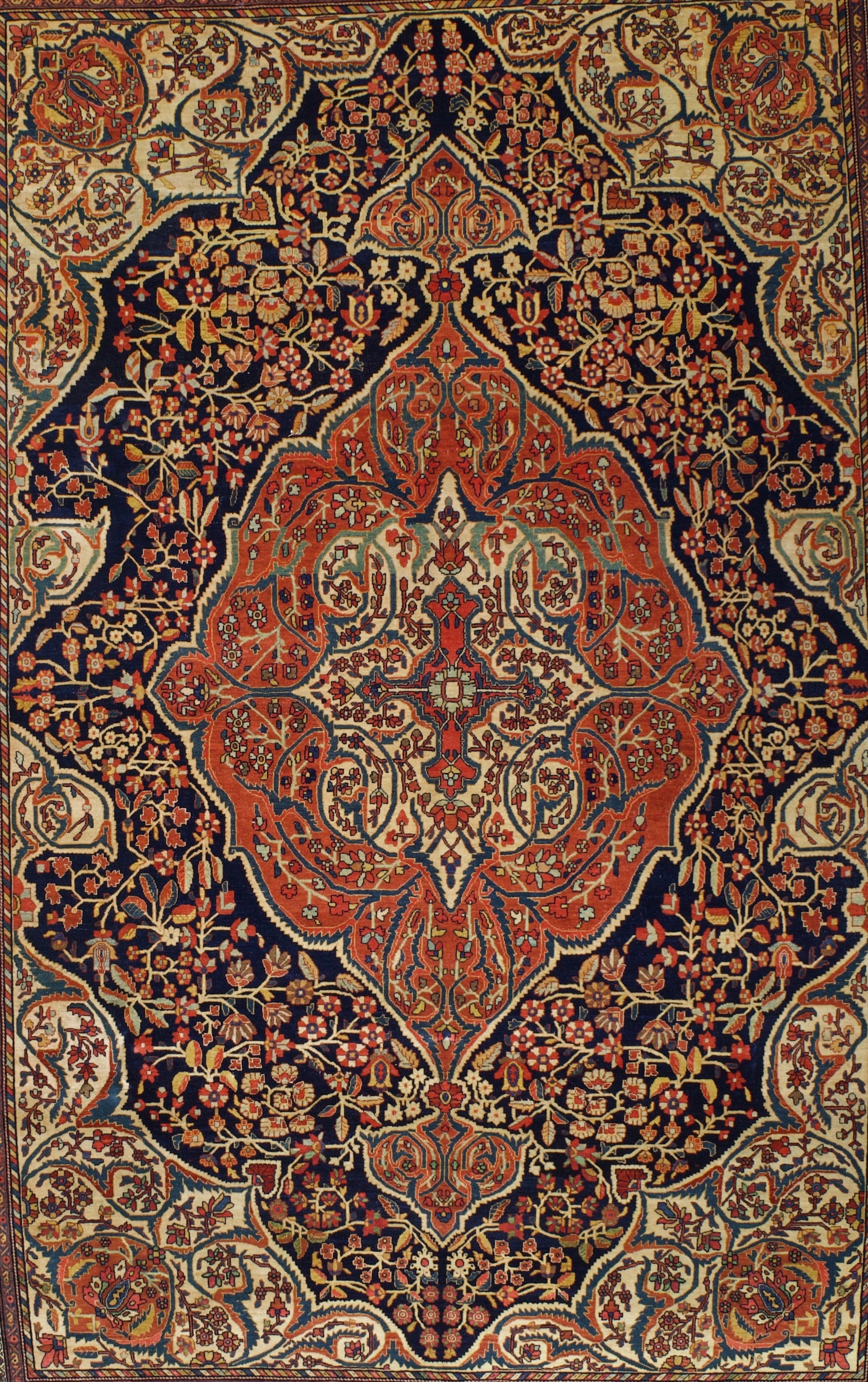 Antique  Farahan Sarouk Rug 8' 10'' x 12' 5''