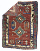 Fine Antique Caucasian Kazak Rug 4'6" x 6' 2"