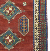 Fine Antique Caucasian Kazak Rug 4'6" x 6' 2"