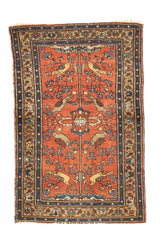 Fine Antique  Malayer Wool Rug 3' 0" x 5' 0"