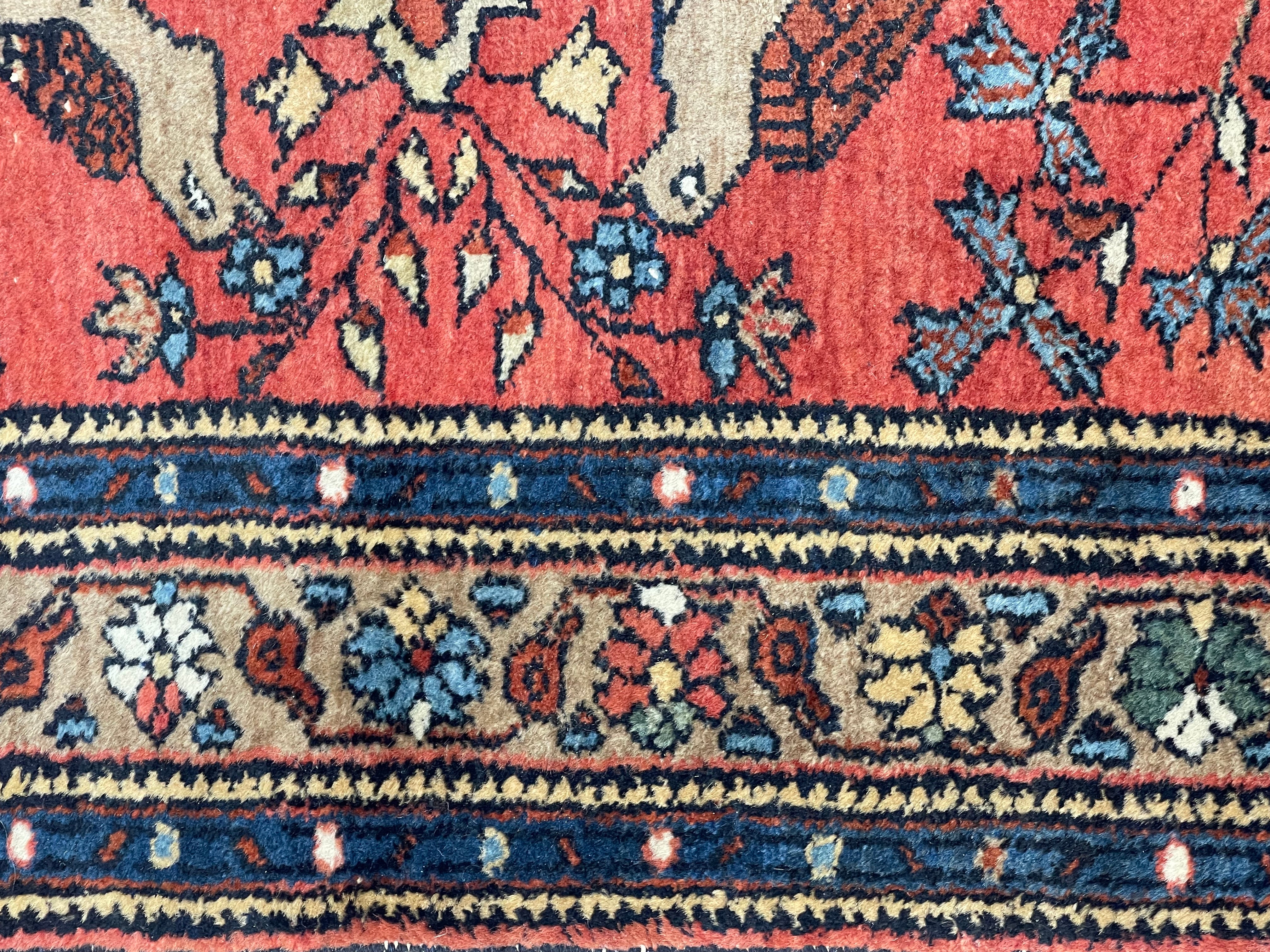Fine Antique  Malayer Wool Rug 3' 0" x 5' 0"