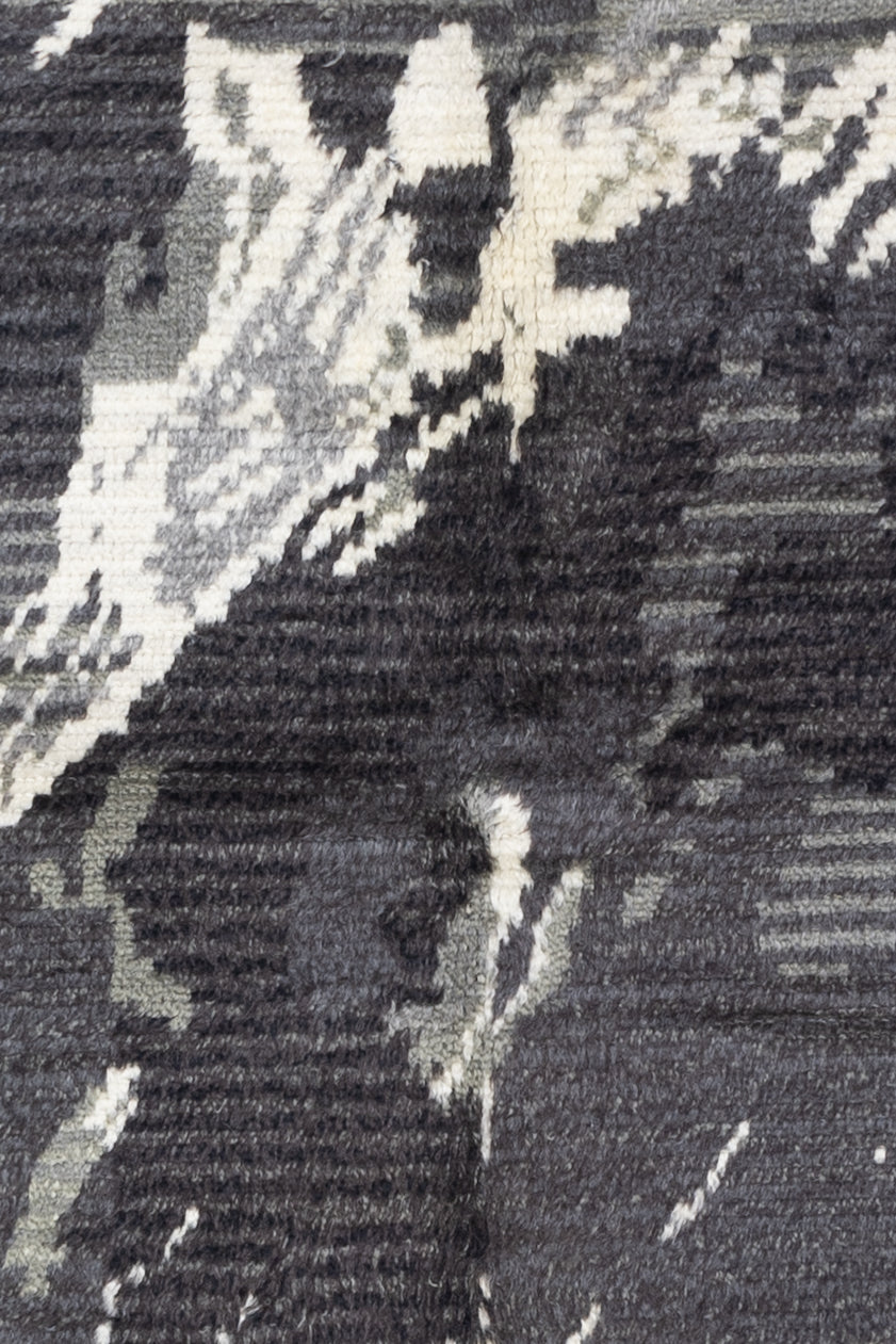 Fine Vintage Swedish Shag Wool Rug 6'2" x 7' 8''