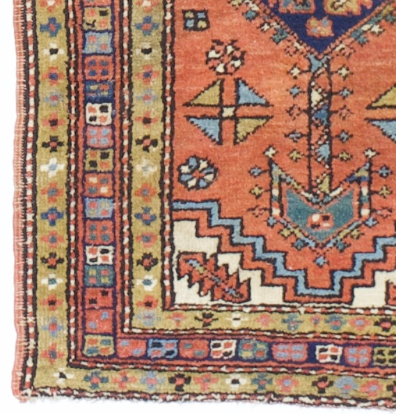 Antique  Heriz Rug 2'6" x 4' 1''