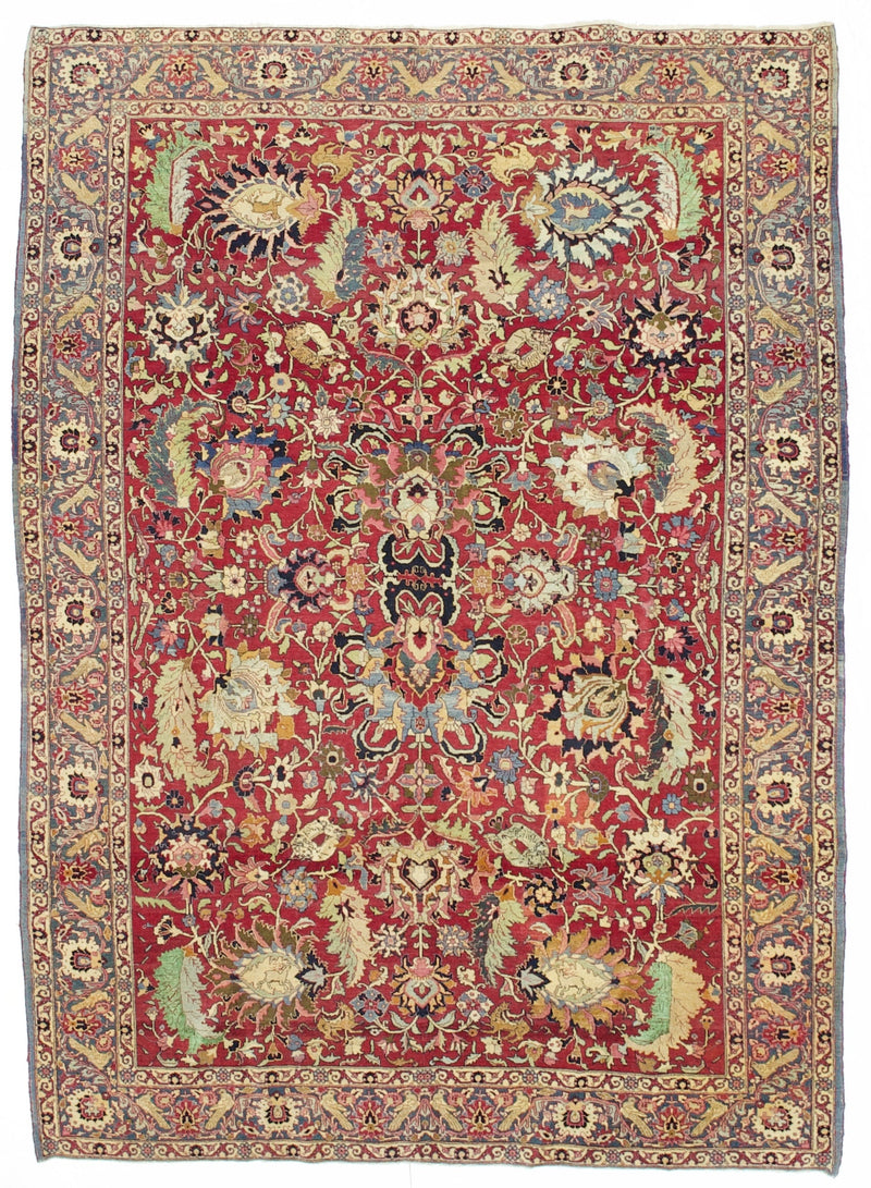 Fine Antique  Tehran Wool Rug 6' 9