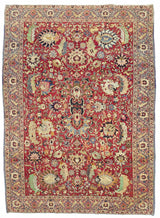 Fine Antique  Tehran Wool Rug 6' 9" x 9' 5"