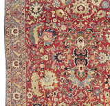 Fine Antique  Tehran Wool Rug 6' 9" x 9' 5"