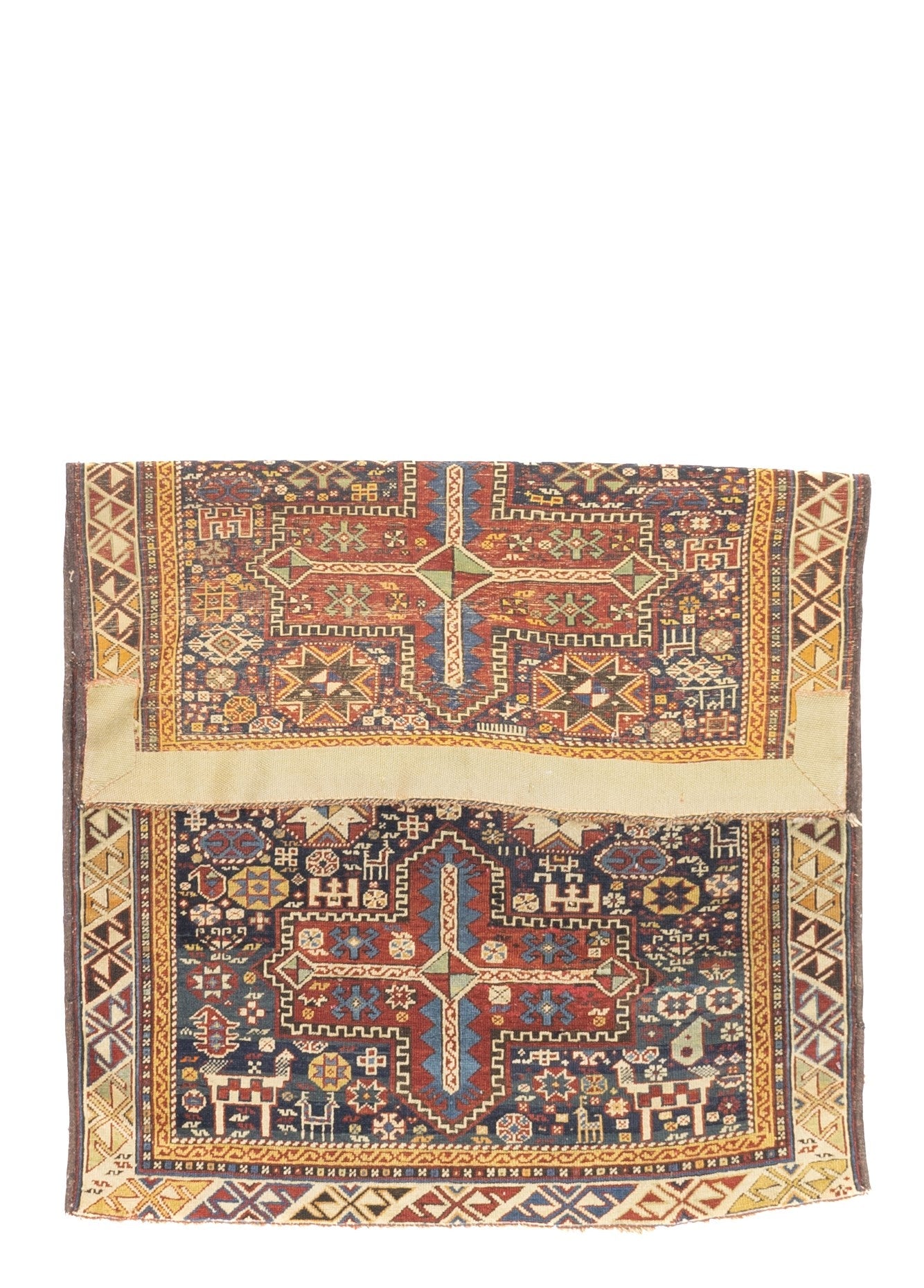Antique Caucasian Karakashli Rug 3'4" x 4' 10"