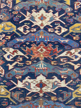 Antique Caucasian Bijov Rug 3' 10" x 7' 6"
