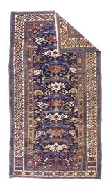 Antique Caucasian Bijov Rug 3' 10" x 7' 6"