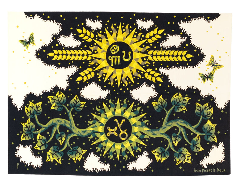 Mid Century Tapestry Signed Jean Picard Le Doux 4' 10