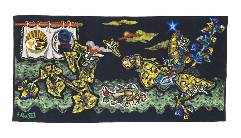 Mid Century Tapestry Signed Lurcat 3' 10'' x 7' 8''
