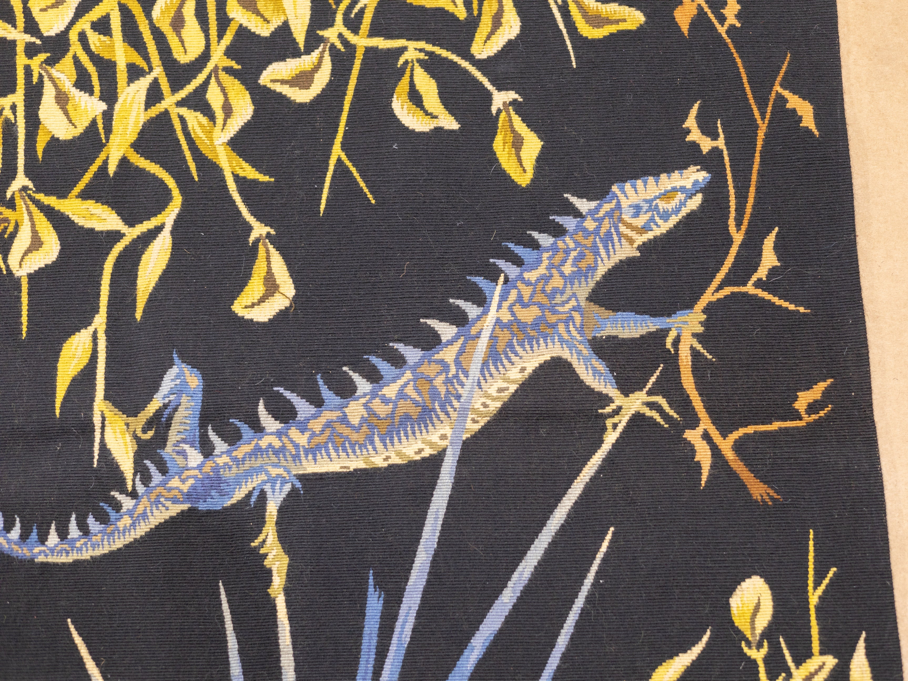 Mid Century Tapestry Signed Marc Petit 4'10'' x 6'10''