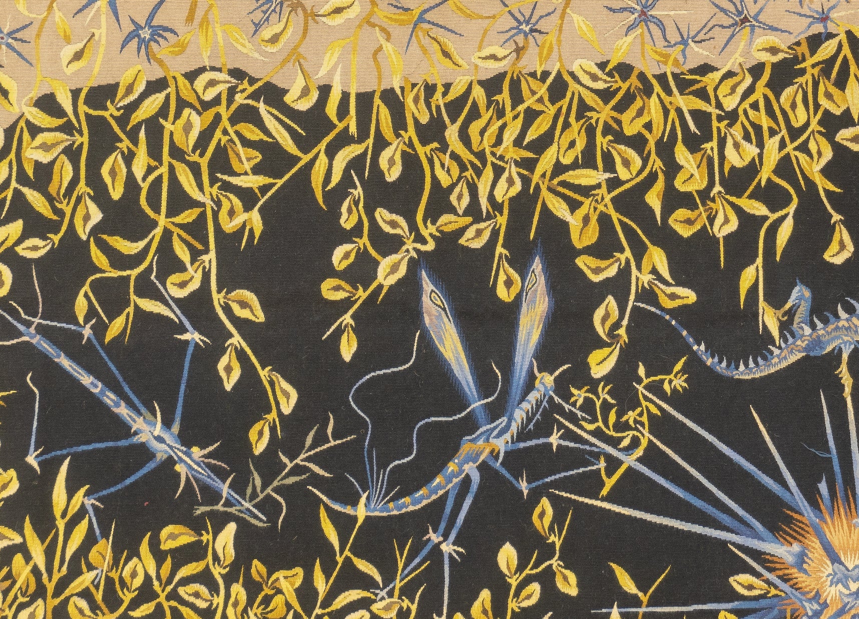 Mid Century Tapestry Signed Marc Petit 4'10'' x 6'10''
