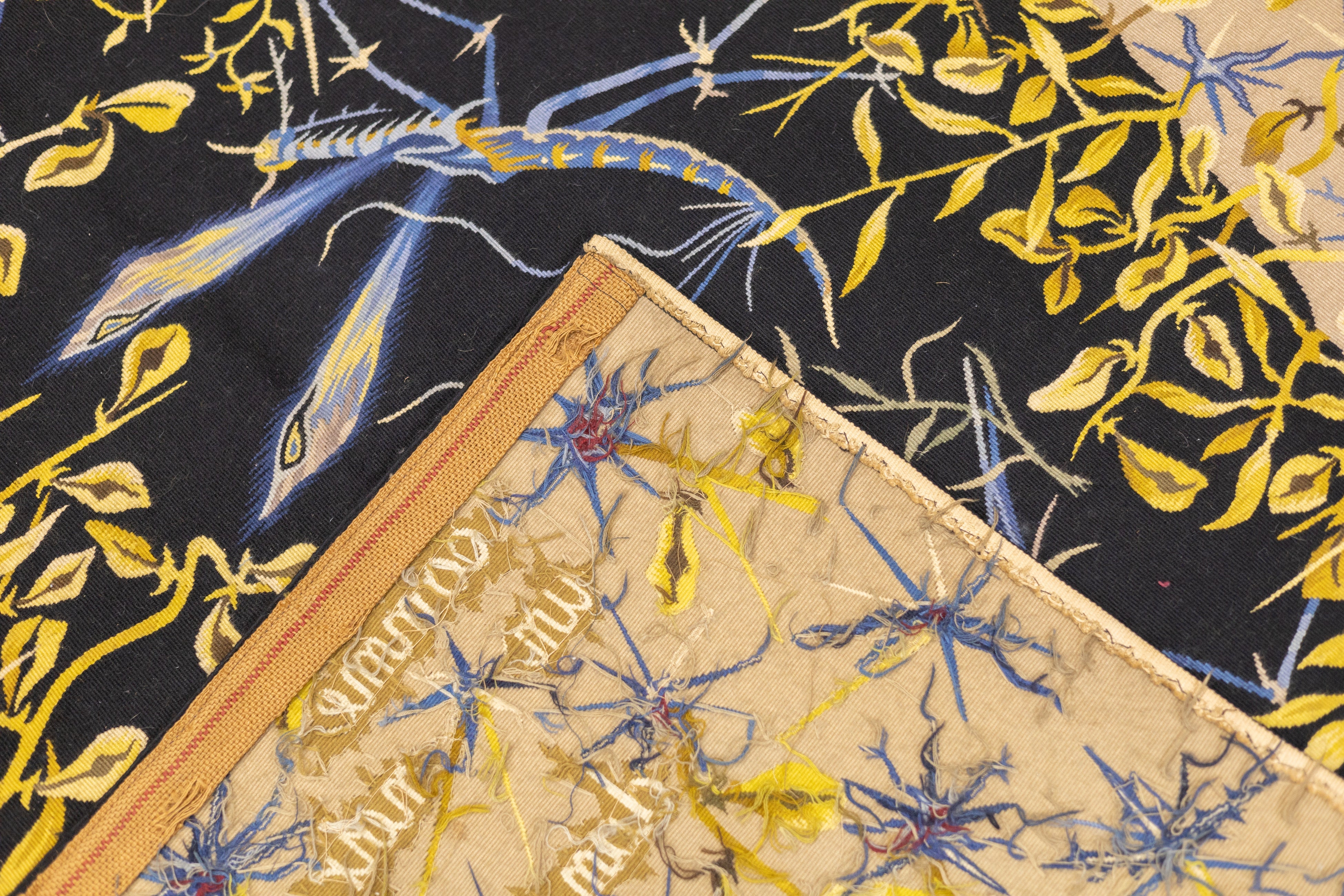 Mid Century Tapestry Signed Marc Petit 4'10'' x 6'10''