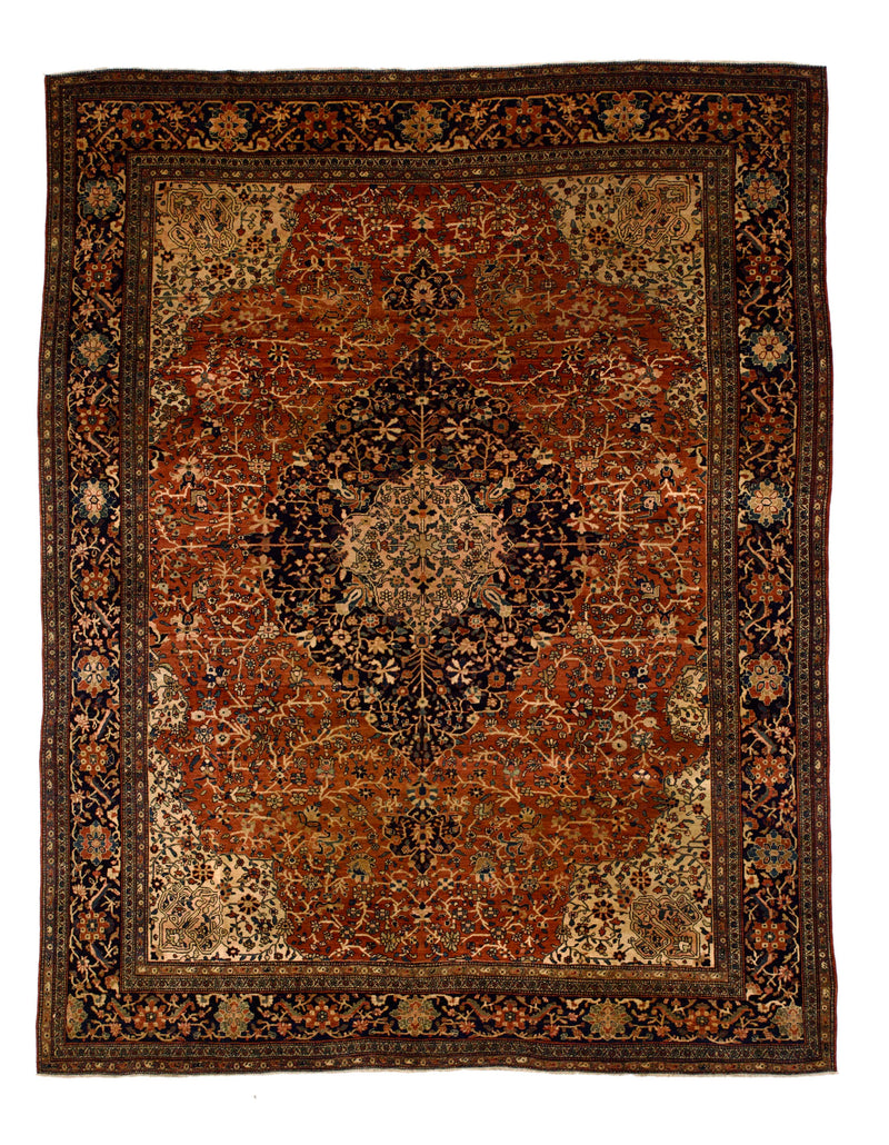 Antique Farahan Sarouk Rug 8' 9