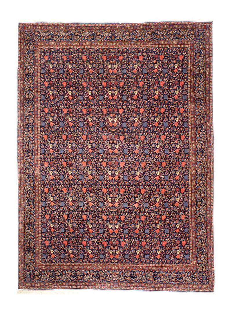 Antique Dabir Kashan Rug 8' 7'' x 11' 4''