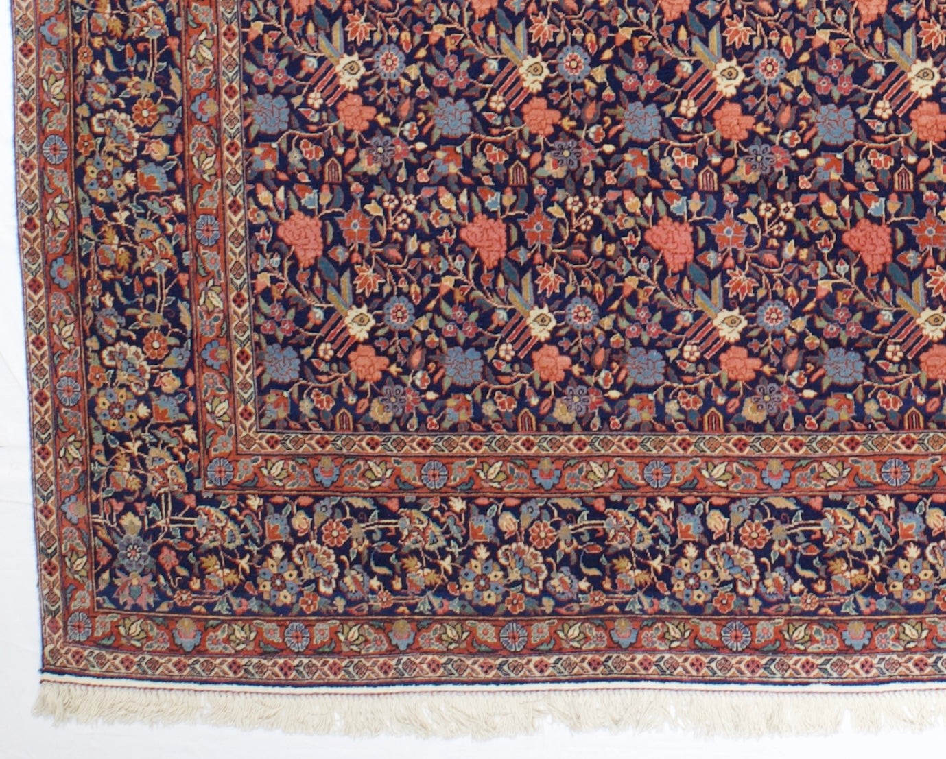 Antique Dabir Kashan Rug 8' 7'' x 11' 4''