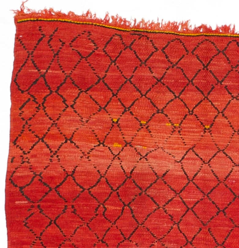 Vintage Moroccan Wool Rug 5' 8'' x 6' 11''