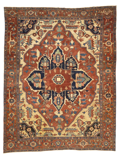 Antique  Serapi Rug 9' 9'' x 12' 4''