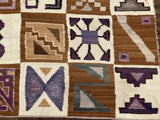 Fine Vintage Swedish Kilim Wool Rug 3'7" x 4' 10''