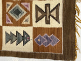Fine Vintage Swedish Kilim Wool Rug 3'7" x 4' 10''
