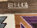 Fine Vintage Swedish Kilim Wool Rug 3'7" x 4' 10''