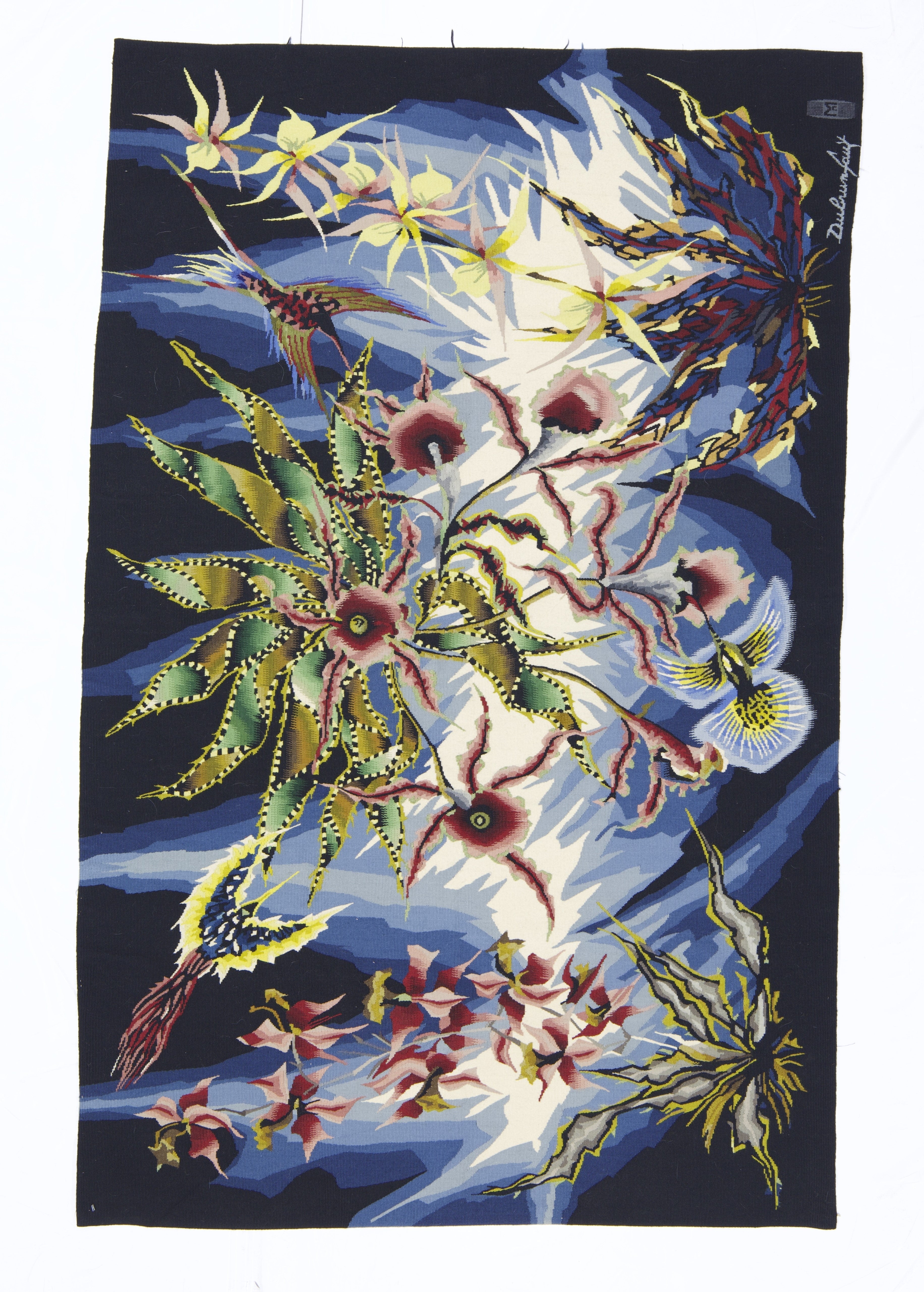 Fine French Mid Century Tapestry Signed by Jean Lurcat 3'9" x 5' 11"