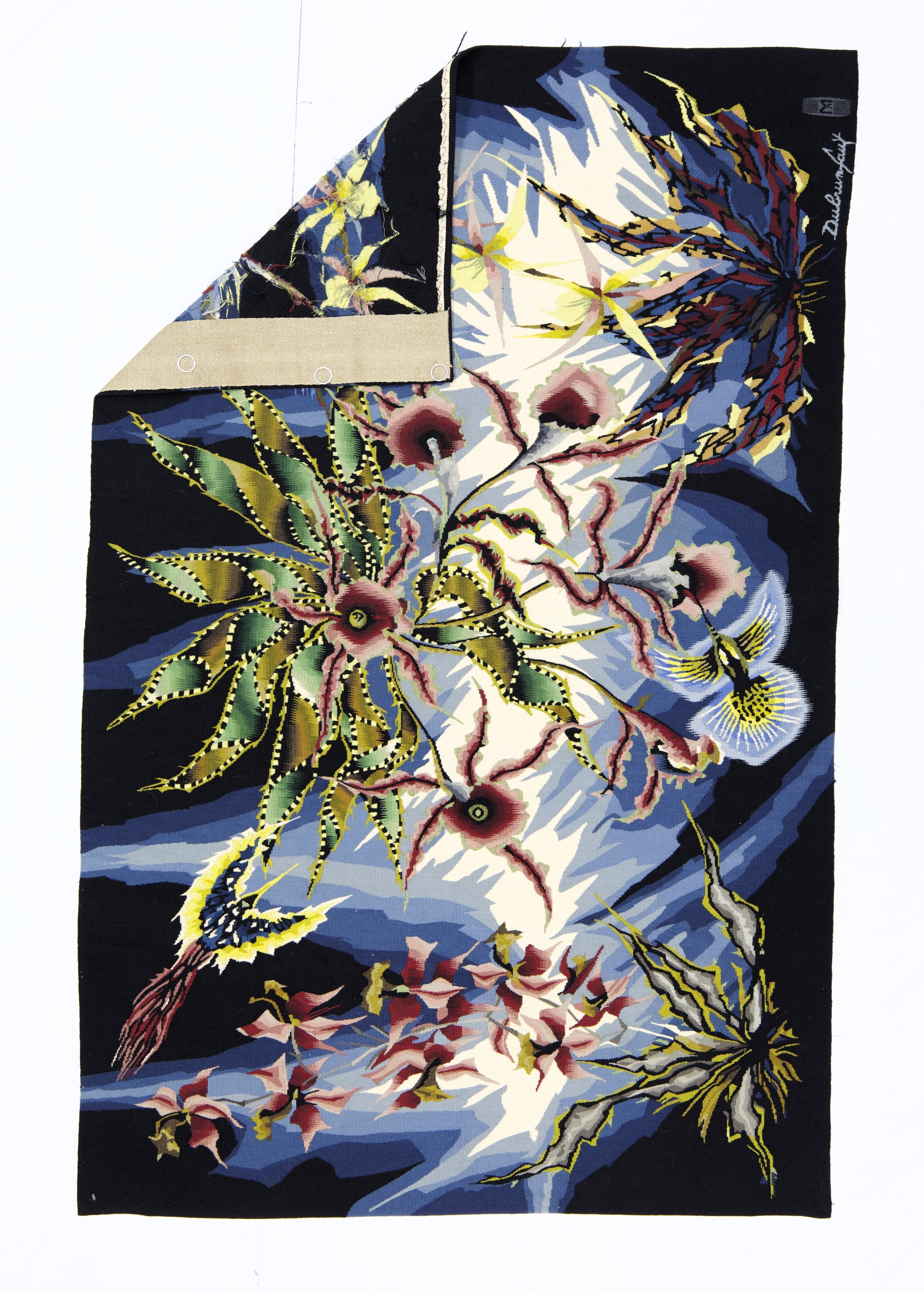 Fine French Mid Century Tapestry Signed by Jean Lurcat 3'9" x 5' 11"