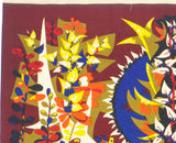 Mid Century French Designer Tapestry Signed Colette Bardin 3' 7" x 6' 0''
